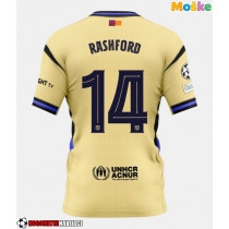 Moške Nogometnih dresov Barcelona Marcus Rashford #14 Gostujoči 2025-26 Kratki rokavi